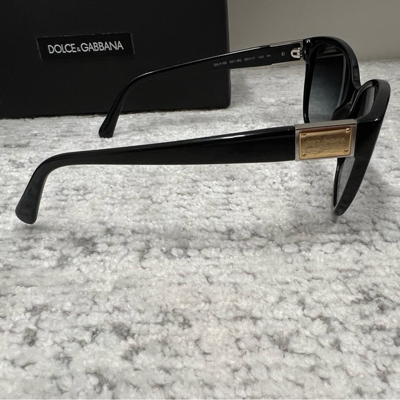 Dolce & Gabbana Cat Eye Sunglasses - Black - Picture 3 of 8